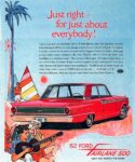 1962 Ford Fairlane 500. Just right - for just about everybody!
