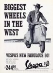 1964 Vespa 50. Biggest Wheels In The West