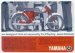 1964 Yamaha YG-1, we designed this ad especially for Playboy - sans femmes