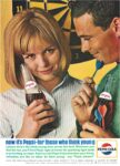 1964 now it's Pepsi - for those who think young. Pepsi-Cola