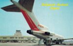 1968 Hollywood- Burbank Airport PSA Douglas 727 Postcard