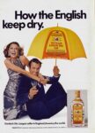 1973 How the English keep dry. Gordon's Gin