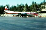 1975 PSA Lockheed Electra N171PS Tahoe Postcard