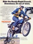 1976 Honda XL-350. Ride the Honda Rapid Transit. Downtown. Or out of town