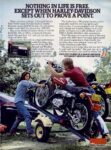 1977 Harley-Davidson. Nothing In Life Is Free. Except When Harley-Davidson Sets Out To Prove A Point