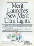 1981 Merit Launches New Merit Ultra Lights!