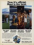 1981 Now it's official. Maui is the best. United Airlines