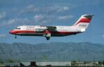 1985 PSA British Aerospace BAe 146 N352PS Postcard