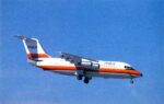 1988 PSA British Aerospace BAe 146-200 N358PS Postcard