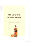 1998 Welcome To Civilization (Your Drink Is Waiting) Johnnie Walker Black Label