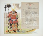 1900 Nippon Yusen Kaisha. S.S. Kamakura Maru. Menu