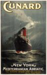 1905 Cunard. New York Mediterranean, Adriatic