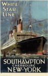 1912 White Star Line. Southampton Cherbourg New-York
