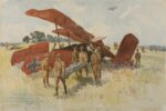 1918 The Death of Baron von Richthofen by Liutenant A. Henry Fulwood