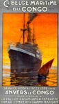 1920 Compagnie Belge Maritime du Congo (CBMC). Service Postal Accelere entre Anvers le Congo