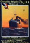 1920 Compagnie de Navigation Paquet (CNP). Marseille. Pour le Maroc, Senegal Contantinople, la Mer Noire