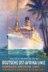 1920 Woermann. Deutsche Ost-Afrika-Linie. Hamburg-Amerika Linie. Hamburg-Bremer Afrika-Linie