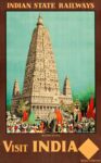 1925 Indian State Railways. Budh Gaya. Visit India
