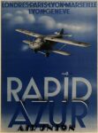 1932 Londres - Paris - Lyon - Marseille - Lyon - Geneve. Rapid Azur Air Union