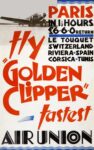 1933 Paris. fly 'Golden Clipper' fastest Air Union