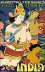 1934 Ajanta Frescoes and Cave Temples. See India