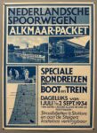 1934 Nederlansche Spoorwegen Alkmaar - Packet