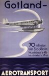 1935 Gotland. 70 minuter från Stockholm. Aerotransport
