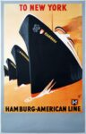 1935 To New York. Hamburg-American Line