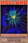 1937 Holland. Centre Of Europe For Tourists By Road, Rail, Sea And Air. Netherlands Railways Through Holland