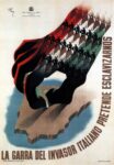 1937 La Garra Del Invasor Italiano Pretende Esclavizarnos. U.G.T.
