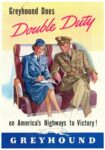 1942 Greyhound Does Double Duty on America's Highways to Victory!
