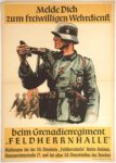 1943 Melde Dich zum freiwilligen Wehrdienst beim Grenadierregiment 'Feldherrhalle'