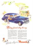 1947 Monarch 8. Making friends along the way