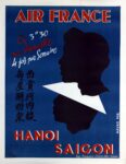 1950 Air France. En 3h 30 par Skymaster. 4 fois par Semaine. Hanoi Saigon