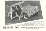 1950 Renault 760. The Small Car With 'Big-Car' Comfort And Reliability