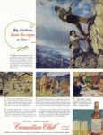 1951 Alp climbers know the ropes or else... Canadian Club