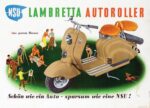 1951 NSU Lambretta Autoroller. Aus gutem Hause. Schön wie win Auto - sparsam wie eine NSU!