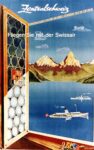 1951 Zentralschweiz. Fliegen Sie mit der Swissair