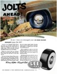 1952 Jolts Ahead! If your tires are damaged your Lee Road Hazard Guaranty pays the bill! Lee Tires