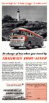 1952 No change of bus when you travel by Trailways Thru-Liner