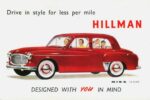 1954 Hillman Minx Sedan. Drive in style for less per mile