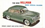 1954 Hillman Minx Special Saloon. Speedy, Smart And Extra Thrifty