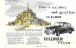 1954 Hillman Minx. How to see more and spend less In Europe