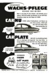1954 Johnson Wachs-Pflege Ohne Reiben! Johnson's Carny und Car-Plate