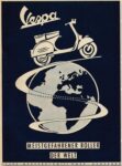 1956 Vespa. Meistgefahrener Roller Der Welt