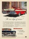 1957 Monarch Lucerne Convertible. The new shape of success!