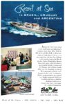 1957 Resort at Sea to Brazil, Uruguay and Argentina. Delta Line