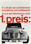 1958 Citroën 2CV, 5x citroën bei schlotterbeck ausstellung und wettbewerb