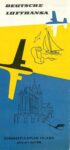 1958 Deutsche Lufthansa. Sommerflugplan Inland