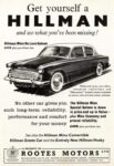 1958 Hillman Minx De Luxe Saloon. Get yourself a Hillman and see what you've been missing!